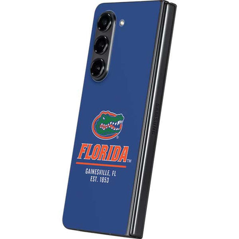 University of Florida Gainesville Est 1853 Blue Galaxy Z Fold5 5G Skin
